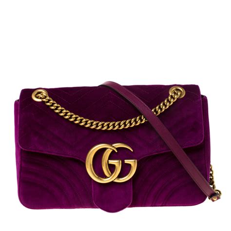 purple gucci bags|small gucci velvet bag.